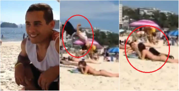 Jovem ensina como conquistar crush na praia e viraliza na web