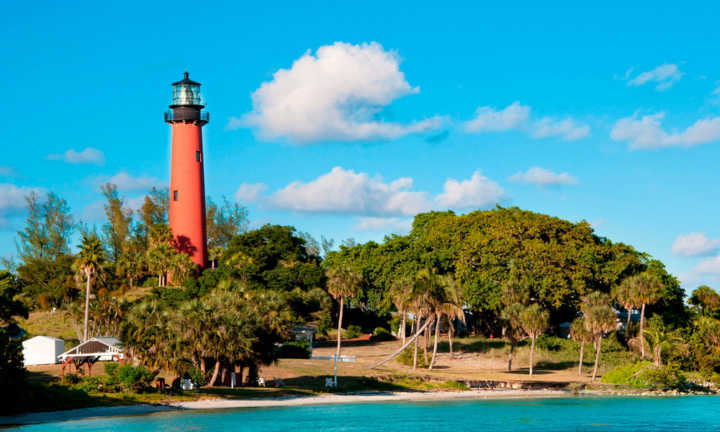 Vista do Jupiter Inlet Lighthouse and Museum