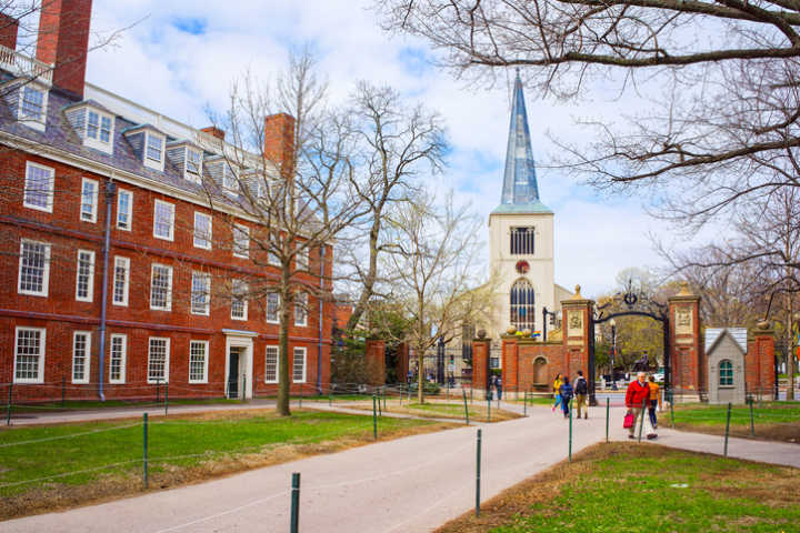 Campus da Universidade Harvard em Massachusetts
