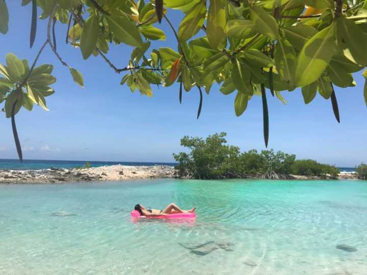 A praia de Jan Thiel é uma das mais lindas de Curaçao