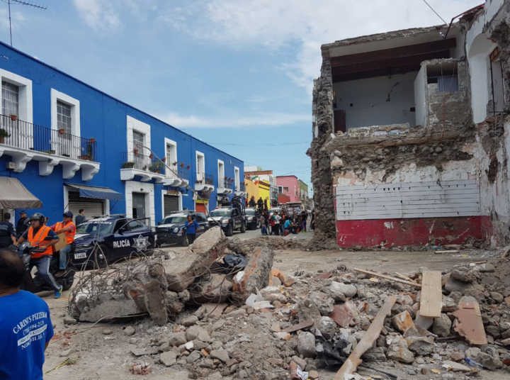 Região afetada pelo terremoto no México