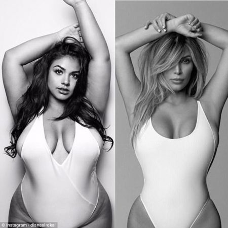 Modelo plus size celebra diversidade do corpo feminino em fotos