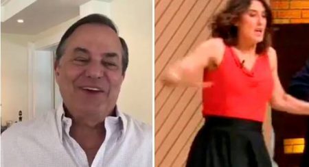 Ronnie Von fez uma vídeo para elogiar o lindo tombo de Paola Carosella