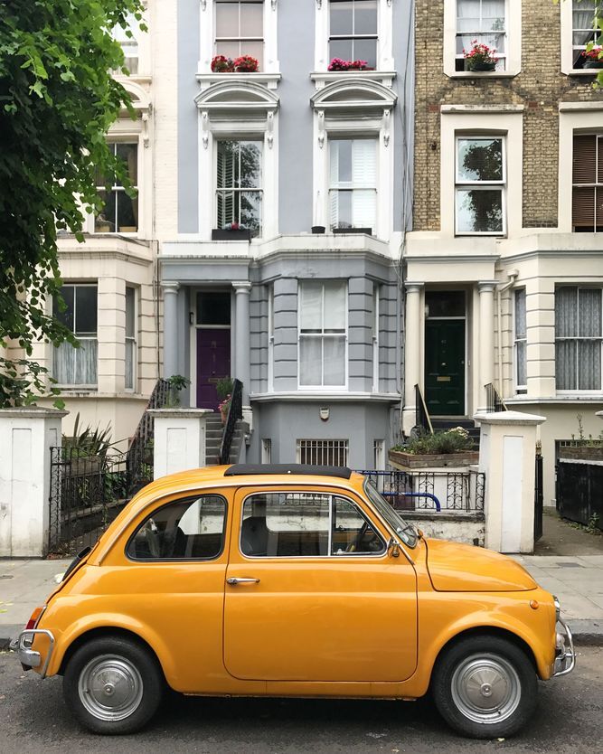 A paixão pela cidade foi imediata, especialmente por Notting Hill,