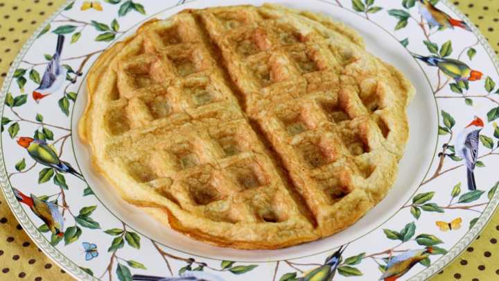 Waffle low carb é sugestão de café da manhã saboroso com pouco carboidrato