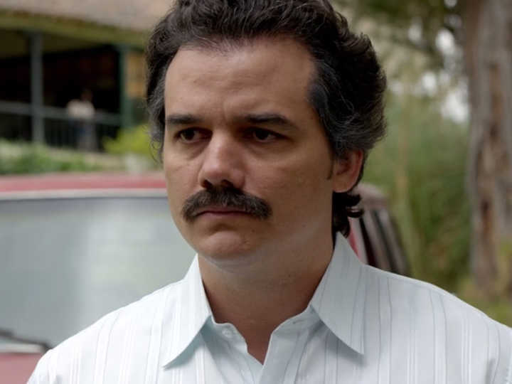 Wagner Moura como Pablo Escobar em “Narcos”