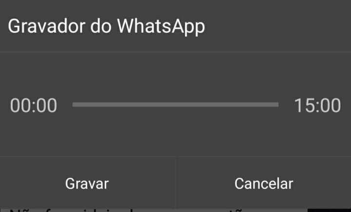 3. Agora é só apertar “gravar” e fazer o seu áudio