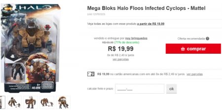 Mega Bloks Halo está com 71% OFF