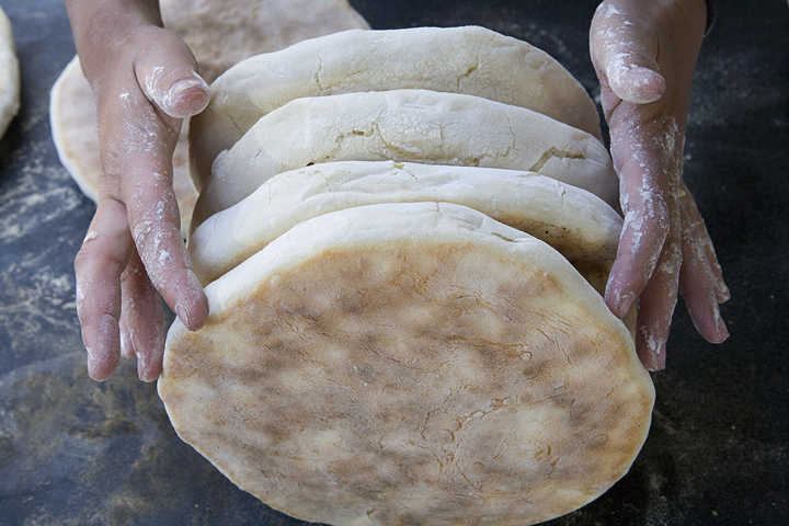 Bolo do Caco, típico da região da Madeira 