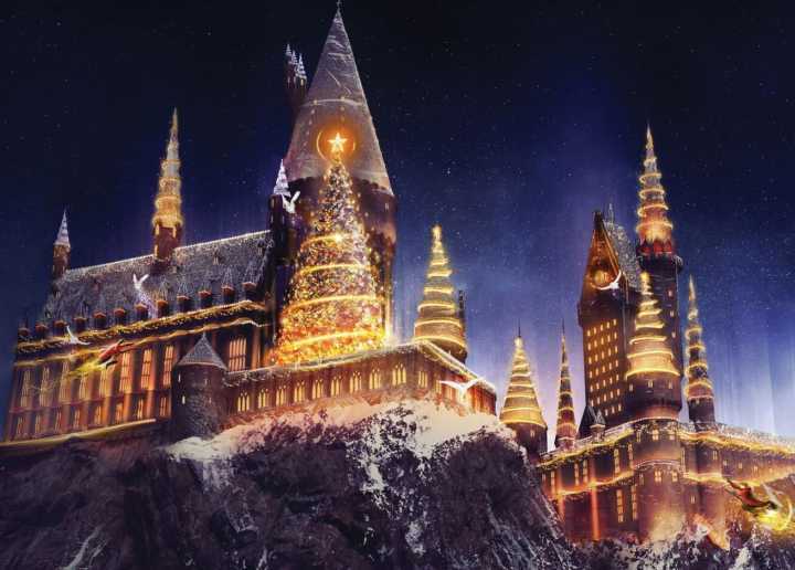 Show de Natal no Castelo de Hogwarts foi o grande sucesso da temporada de fim de ano nos parques em Orlando