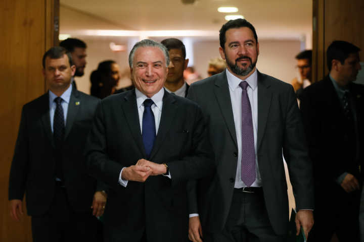 Presidente Michel Temer, que teve sua defesa entregue a comissão da Câmara