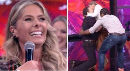 Adriane Galisteu quebrou a internet ao derrubar o Faustão ao vivo