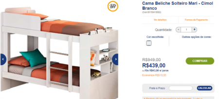 Beliche está com 53% OFF