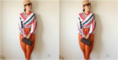 Calças em formato de “coxas de frango”