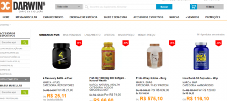 Até 50% OFF na Darwin6 em Whey, suplementos e até alguns alimentos