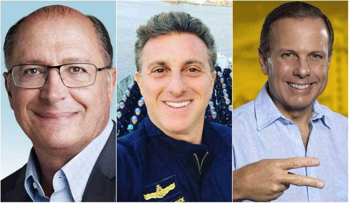 Alckmin e Luciano Huck têm 5% dos votos, e João Doria tem 4%