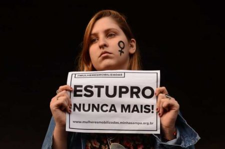 Manifestação de mulheres contra o machismo e a cultura do estupro na Avenida Paulista, região central da cidade