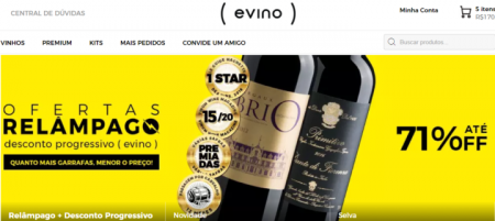 Oferta relâmpago de vinhos, inclusive de safras premiadas, com até 70% OFF