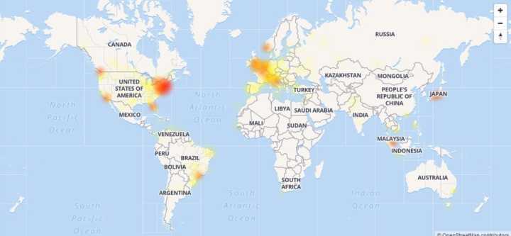 Down Detector aponta lugares de instabilidade ao meio-dia desta quarta-feira, 11