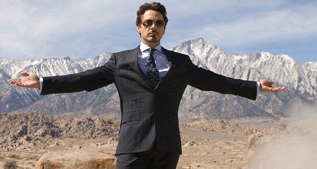 Robert Downey Jr. como Tony Stark em “Homem de Ferro”