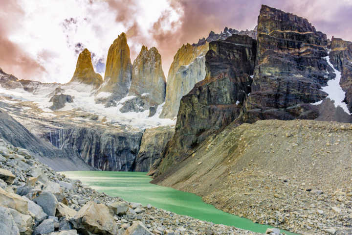 Torres del Paine, na Patagônia, é uma das atrações naturais do Chile