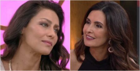 Maria Fernanda Cândido e Fátima Bernardes no “Encontro”