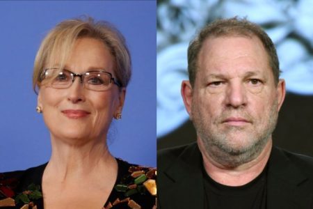 Meryl Streep e o produtor Harvey Weinstein