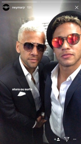 Neymar Jr e Daniel Alves