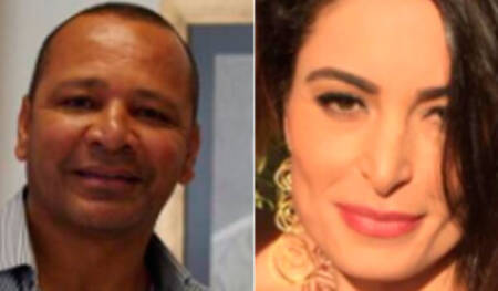 Neymar pai e Franciely Freduzeski