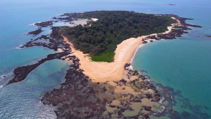 Vista aérea Parque Nacional Marinho João Vieira e Poilão