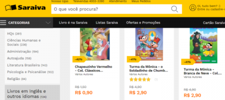 Tem livros por menos de R$ 1