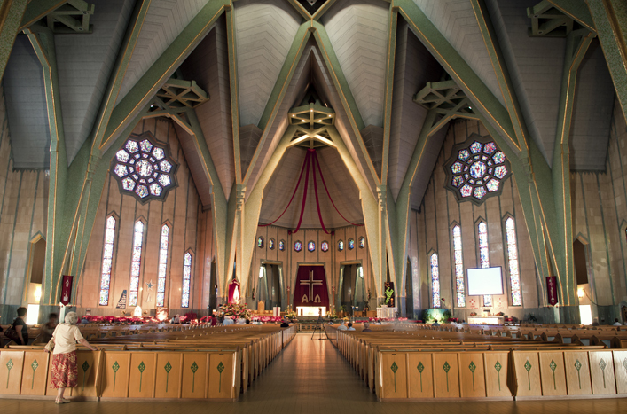 Interior da igreja Nossa Senhora do Santuário do Cabo