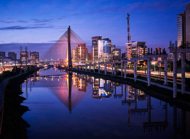 A Ponte Estaiada, um dos cartões-postais de São Paulo