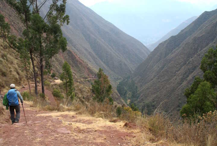 Trilha de Chinchero a Urquillos, no Vale Sagrado, no Peru