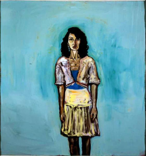 Portrait of Claudia” e “Shiva”, do pintor e diretor de cinema Julian Schnabel, é uma das obras expostas no hotel