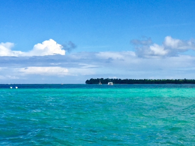 As cores do mar de Punta Cana