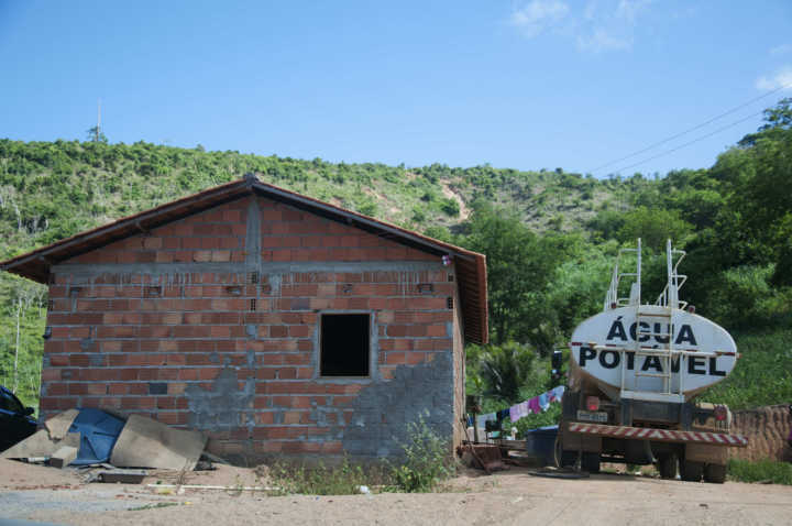 Casa da comunidade indígena Krenak, que teve a rotina destruída após a tragédia provocada pela Samarco