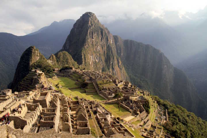 Vista do antigo setor urbano de Machu Picchu