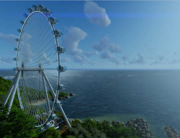 A Balneário Camboriú Big Wheel vai oferecer vistas panorâmicas da cidade, além de ser a maior roda gigante do Brasil