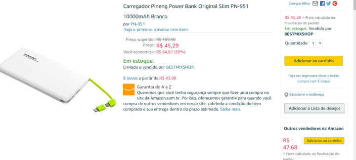 Precisa de um power bank? Essa é a chance!