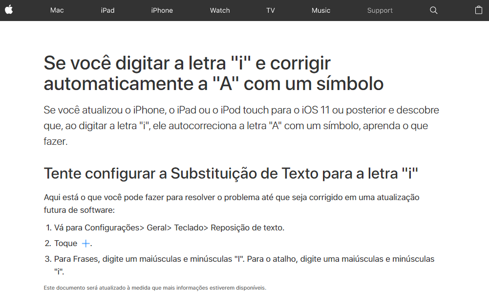 Falha no iOS 11 faz iPhone não reconhecer letra 'i', Tecnologia