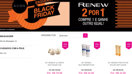 Renew 2 por 1- compre um e ganhe outro igual no site da Avon