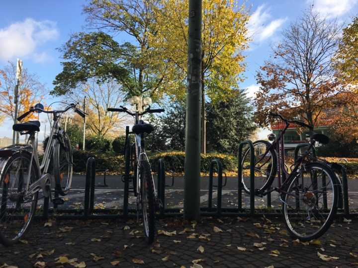 As bicicletas podem ser encontradas por todos os cantos em Bonn