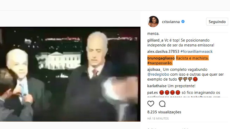 Comentário de Bruno Gagliasso