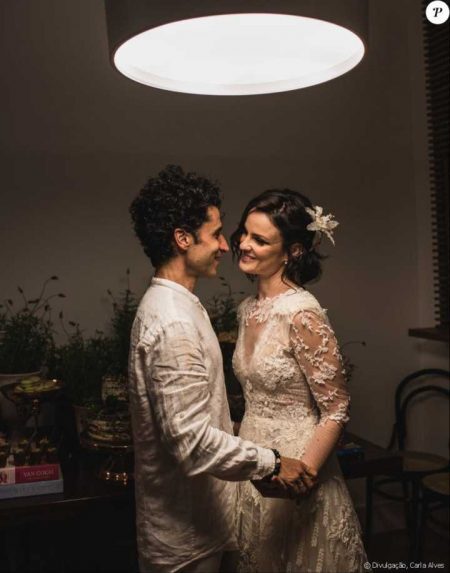 Carolina Kasting e o marido Maurício Grecco