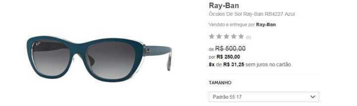 Confira as promoções da Ray Ban com descontos de até 50%