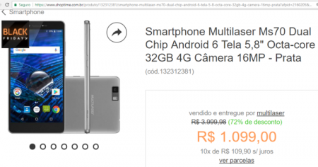 Site Shop Time tem aparelhos com até 70% de desconto na Black Friday