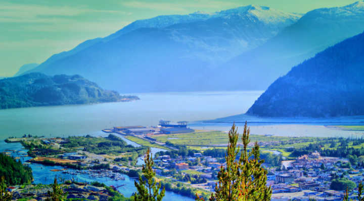 Vista panorâmica de Squamish