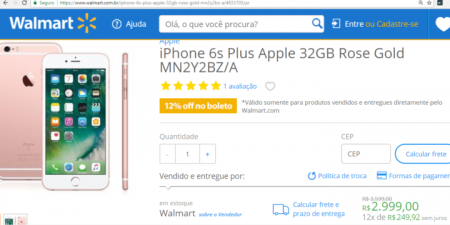  Site do Walmart tem até R$ 600 de desconto em iPhone