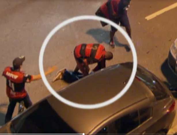 Torcedor furta homem atropelado